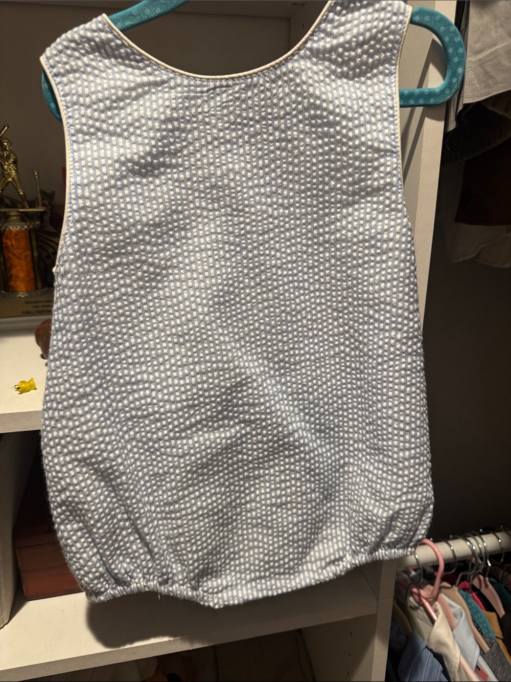 Cactus Light Blue sear sucker Bubble